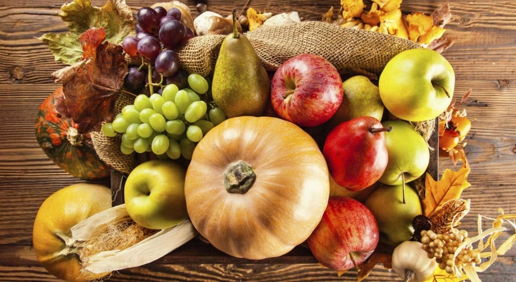 frutta e verdura di Ottobre